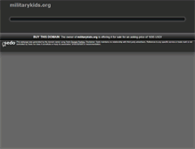 Tablet Screenshot of militarykids.org